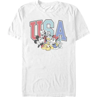 Mickey & Friends The American Dream Team Graphic T-shirt In White