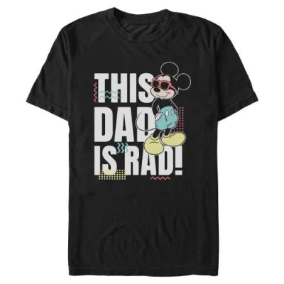 Mickey & Friends This Dad Is Rad  Graphic T-shirt In Black