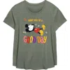 Mickey & Friends Today Will Be A Good Day  Graphic T-shirt In Green