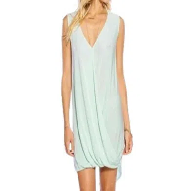 Mickey & Jenny Avery Drape Tencel Dress In Mint In Green