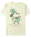 Mickey Classic Men's Mickey Leprechaun Short Sleeve T-shirt In Natural