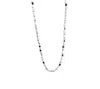 Mickey Lynn Ostrich Shell Necklace In White Shell With Blue Bead In Multi