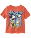 Mickey Mouse Boys 2t-5t Class Of Mickey Short Sleeve T-shirt In Orange
