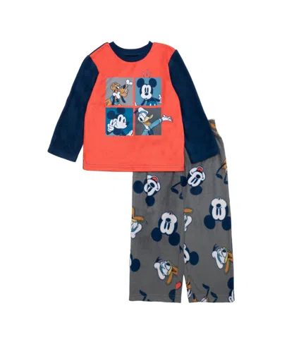 Mickey Mouse Kids' Toddler Boy Mickey And Friends Long Sleeve Top And Pants, 2 Piece Set In Assorted