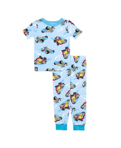 Mickey Mouse Kids' Toddler Boy Short Sleeve Tee And Open Leg Pant, 2-piece Pajama Set In Assorted