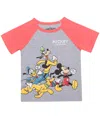 Shop Mickey Mouse Toddler Boys Short Sleeve T-shirt In Gray