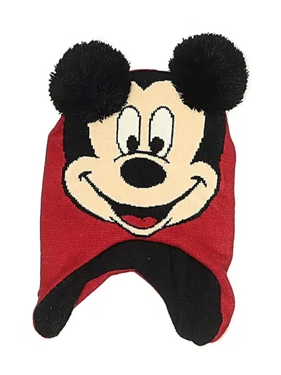 Pre-owned Mickey Mouse Kids' Winter Hat In Red