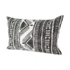 Mickler & Co. Beverly Lumbar Pillow In Black/white
