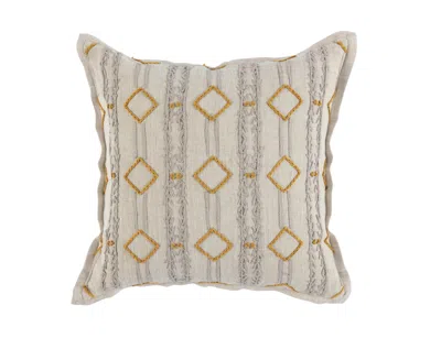 Mickler & Co. Brenna Throw Pillow In Grey/light Purple/yellow In Gray