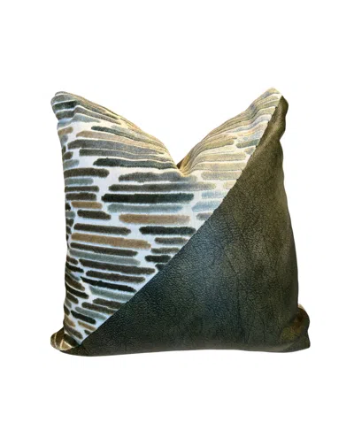 Mickler & Co. Cassidy Combo Pillow In Green In Multi