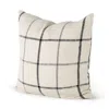 Mickler & Co. Steph Plaid Pillow In Charcoal Grey/cream
