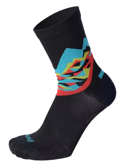 Mico Abstract-print Socks In Blue