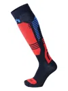 Mico Graphic-pattern Ski Socks In Blue