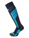 Mico Knee-high Compression Socks In Black