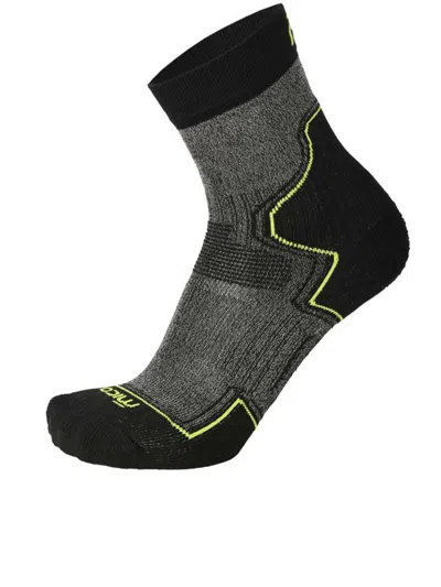 Mico Medium Light Weight Hike Sock In Black