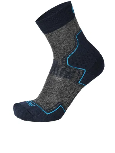 Mico Medium Light Weight Hike Sock In Gray