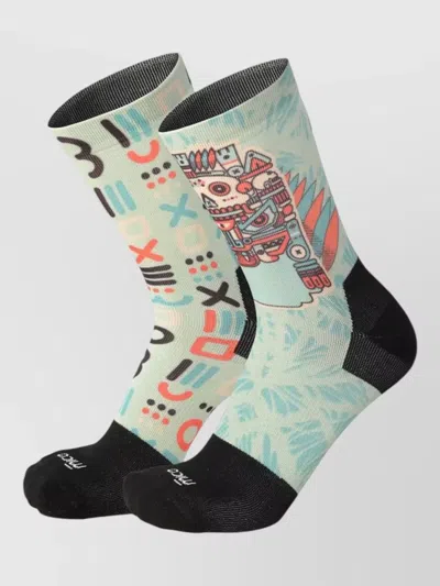 Mico Multisport Lightweight Socks Elastic Cuff In Blue
