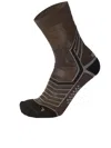 Mico Trek Medium Weight Odor Zero Socks In Brown