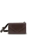 Micoli Intasca Lizard-embossed Leather Cross Body Bag In Brown