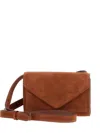Micoli Intasca Suede Shoulder Bag In Brown