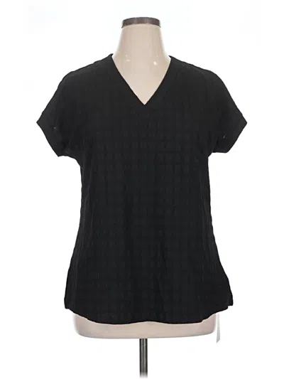 Micoson Short Sleeve Blouse In Black