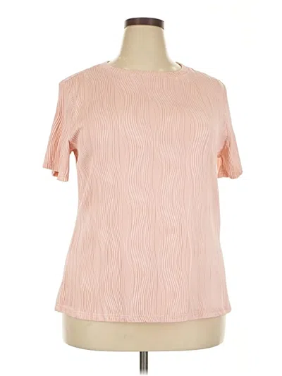 Pre-owned Micoson Short Sleeve Blouse In Pink