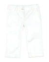 Microbe By Miss Grant Toddler Girl Pants Ivory Size 5 Cotton, Elastane In White