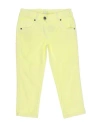 Microbe By Miss Grant Toddler Girl Pants Pastel Yellow Size 4 Cotton, Elastane In Yellow