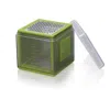 Microplane 3-in-1 Cube Grater With Fine, Ribbon, And Coarase Blades In Green