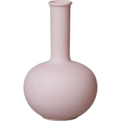 Middle Kingdom Matte Porcelain Mini Beauty Vase In Pink