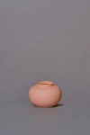 Middle Kingdom Miniature Porcelain Apple Vase In Orange