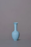 Middle Kingdom Miniature Porcelain Lotus Vase In Denim