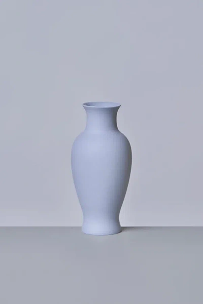 Middle Kingdom Miniature Porcelain Pear Vase In Lilac Grey At Urban Outfitters