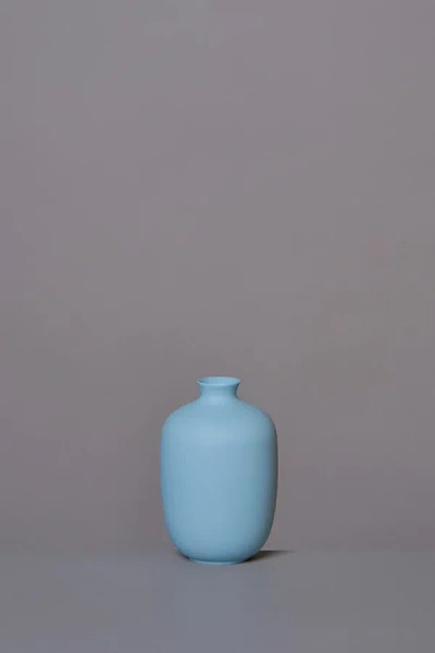 Middle Kingdom Miniature Porcelain Plum Vase In Denim