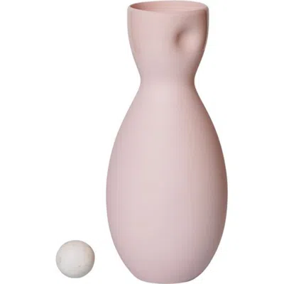 Middle Kingdom Unique Series Thumb Print Porcelain Vase In Pink