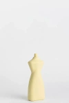 Middle Kingdom X Foekje Fleur Porcelain Curvy Vase In Lemon Yellow