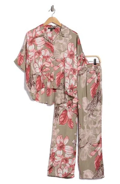 Midnight Bakery Emma Ziggy Two-piece Pajamas In Green