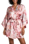 MIDNIGHT BAKERY MIDNIGHT BAKERY MARION LADDER TRIM SATIN ROBE