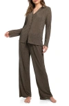 Midnight Bakery Rib Pajamas In Brown
