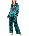 Midnight Bakery Women's 2 Piece Long Sleeves Top And Pants Loungewear Set In Multi