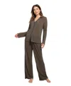 Midnight Bakery Rib Pajamas In Green