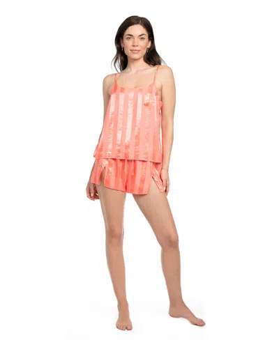 MIDNIGHT BAKERY WOMEN'S 2 PIECE STRIPED PAJAMA SET