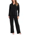 Midnight Bakery Rib Pajamas In Black