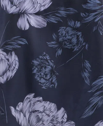 Midnight Bakery Women's Printed Top And Pajama Pants, 2pc Set In Blue