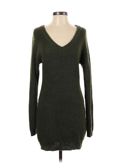 Pre-owned Midnight Doll Casual Dress In Green