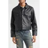 Midnight Rodeo 1968 Leather Trucker Jacket In Black