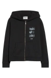 Midnight Rodeo Auto Zip Hoodie In Black