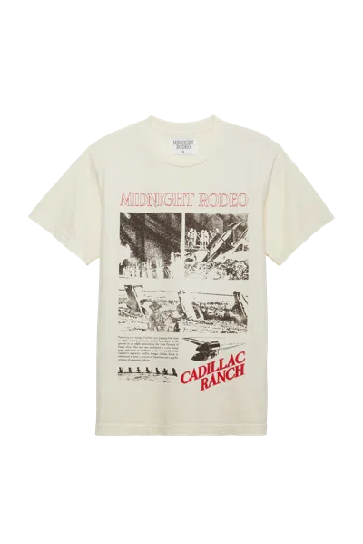 Midnight Rodeo Cadillac Ranch Tee Cream In Neutral