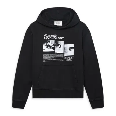 Midnight Rodeo Cigarette Psychology Hoodie Black In Sand