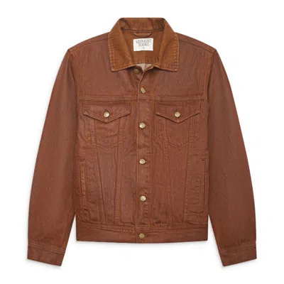 Midnight Rodeo Coated Trucker Brown In Sand